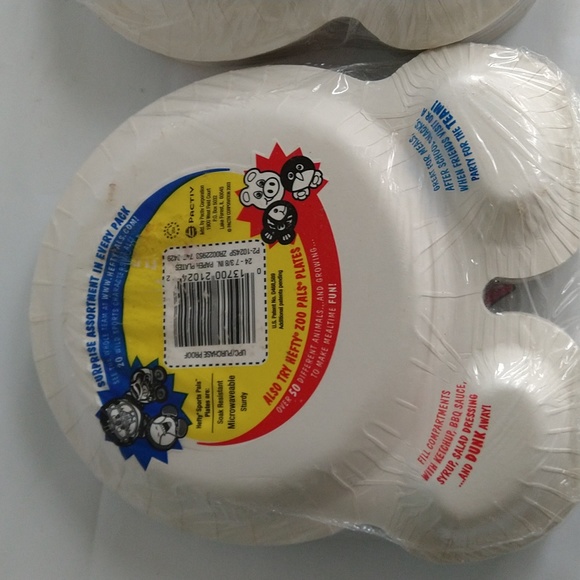 Vintage Hefty Paper Plates Sports Pals 2 Pkgs Sealed - Picture 5 of 6